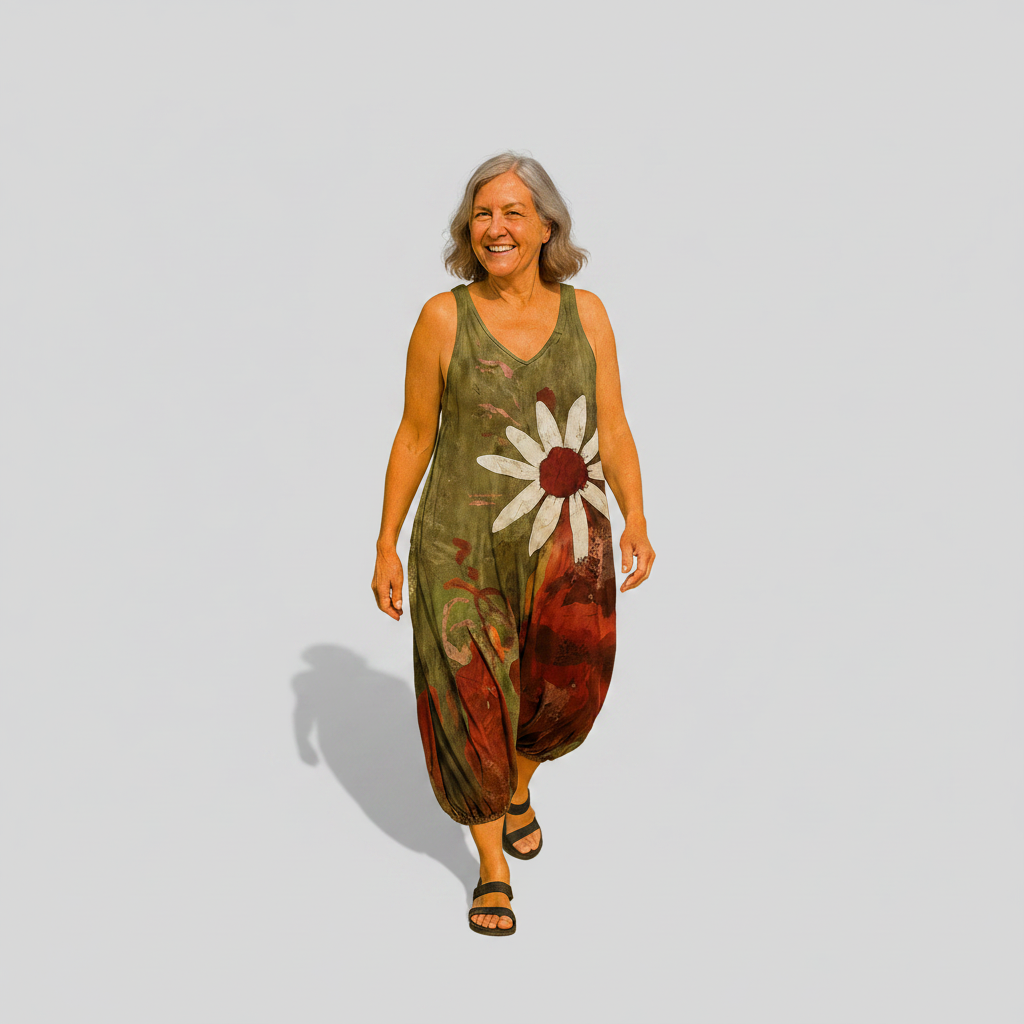 Béatrice - Wide-Leg Flowy Jumpsuit