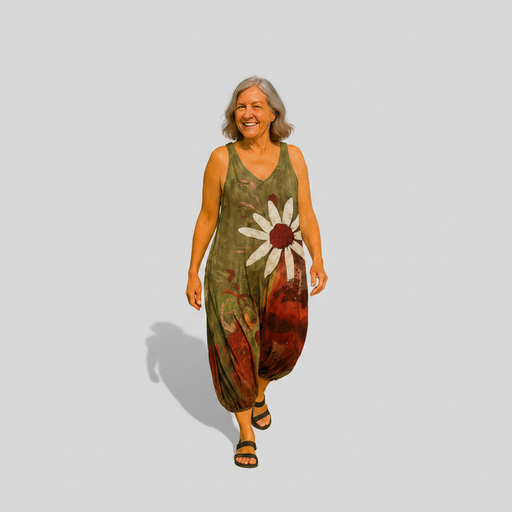 Béatrice - Wide-Leg Flowy Jumpsuit