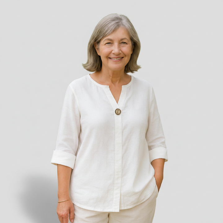 Béatrice - Lightweight Draped Blouse