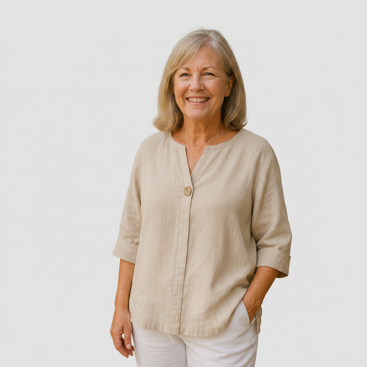 Béatrice - Lightweight Draped Blouse