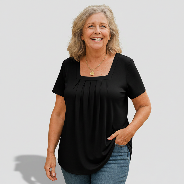 Béatrice - Pleated Comfort Top