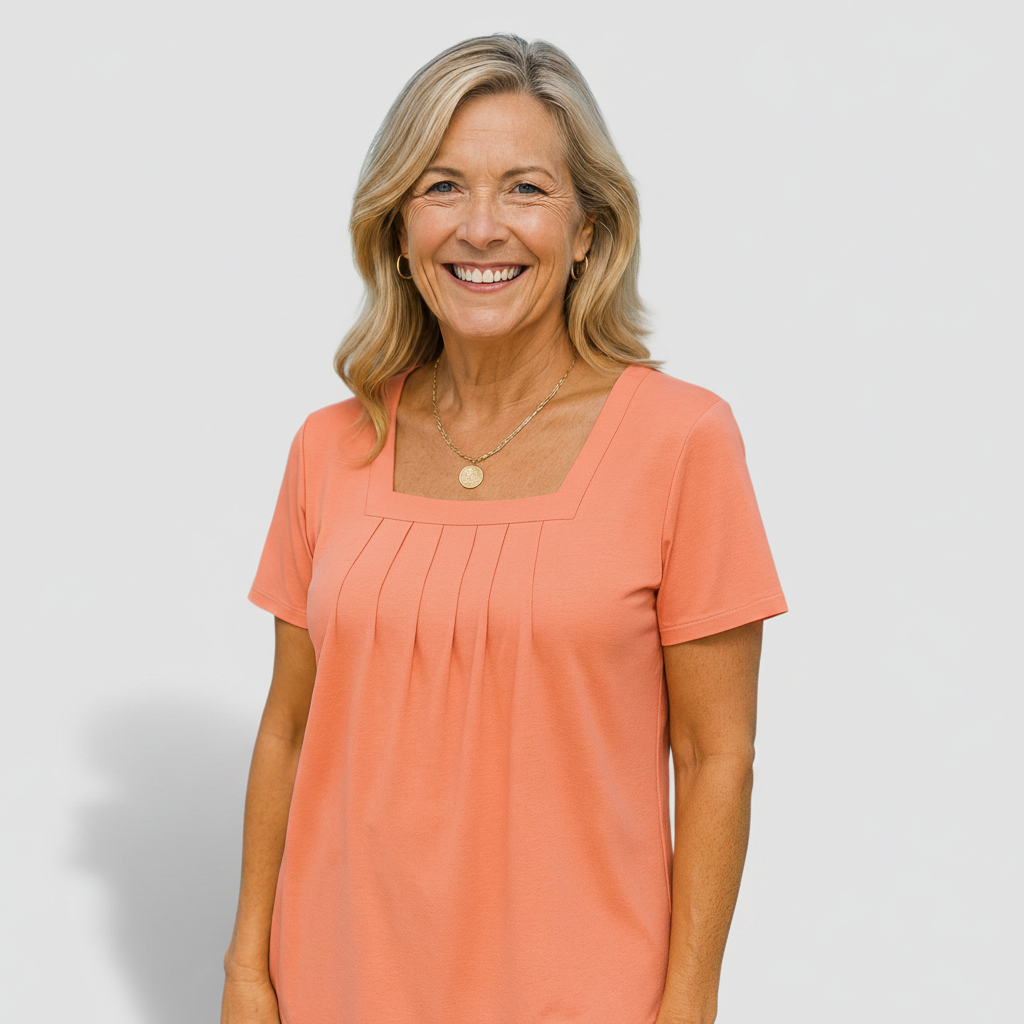 Béatrice - Pleated Comfort Top