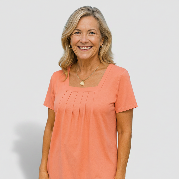 Béatrice - Pleated Comfort Top