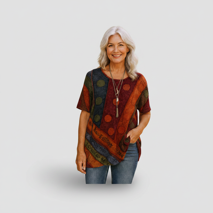 Geneviève - Boho Drape Top