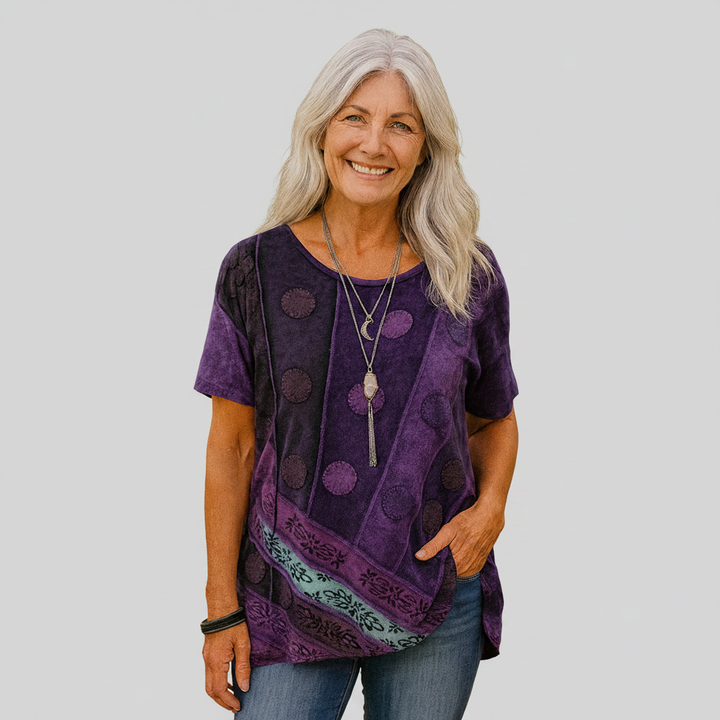Geneviève - Boho Drape Top