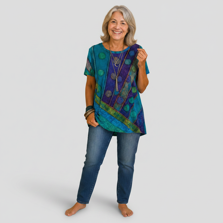 Geneviève - Boho Drape Top