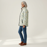 Ella - Light Quilted Jacket with Delicate Floral Print