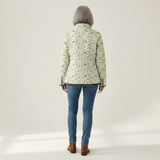 Ella - Light Quilted Jacket with Delicate Floral Print