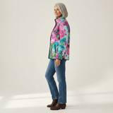 Amelia - Quilted Jacket with Abstract Floral Print