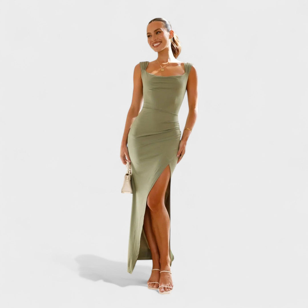 Sarela - Long Dress with Open Back