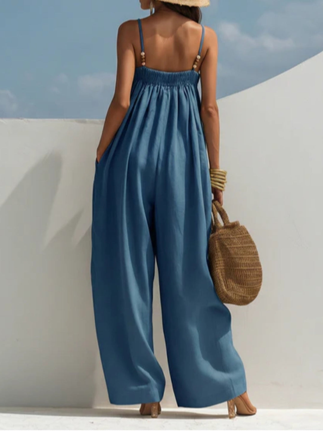 Madison - Denim Wide-Leg Jumpsuit