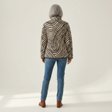 Sophie - Quilted Jacket with Zebra Stripes