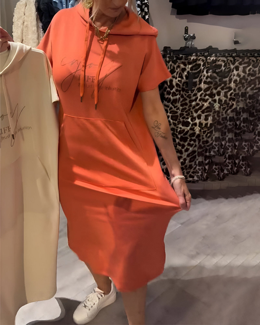 Grace - Casual Hoodie Dress