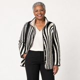 Isabelle - Casual Quilted Jacket with Abstract Geometric Design