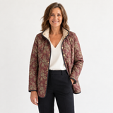 Maya - Retro Floral Print Jacket