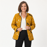 Hannah - Cat and Star Print Quilted Jacket