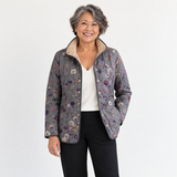 Charlotte - Vintage Botanical Quilted Jacket