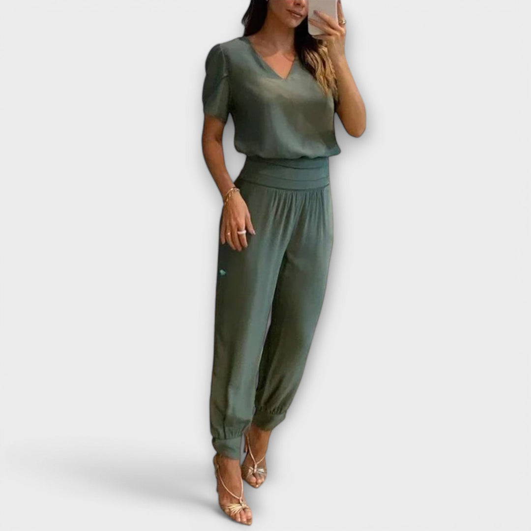 Linda - Elegant set of top and pants