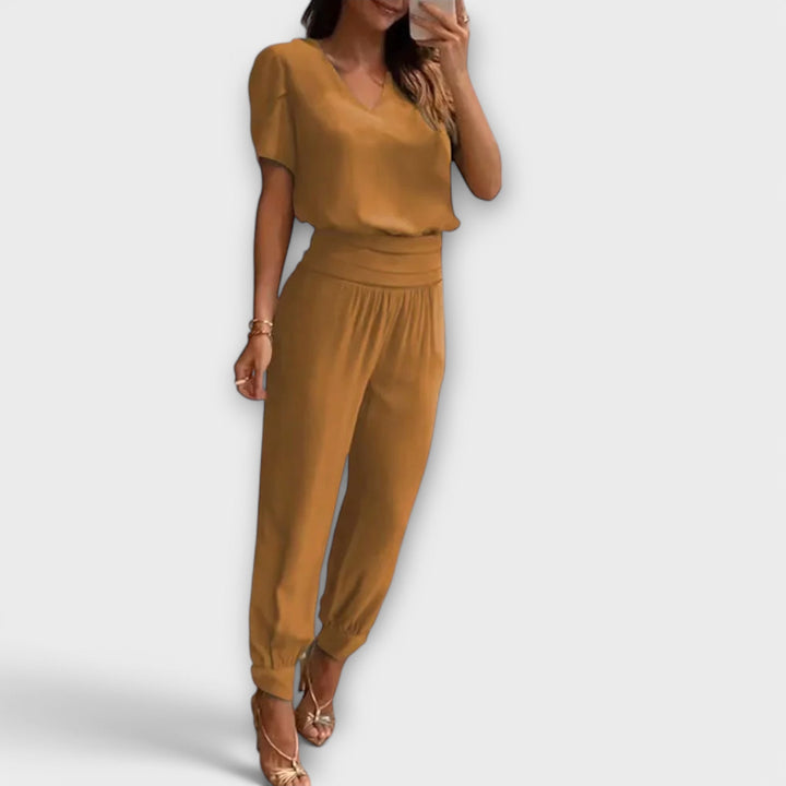 Linda - Elegant set of top and pants