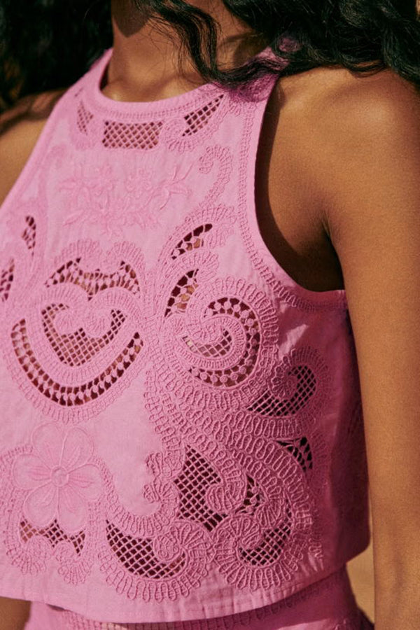 Moira - Pink Lace Set