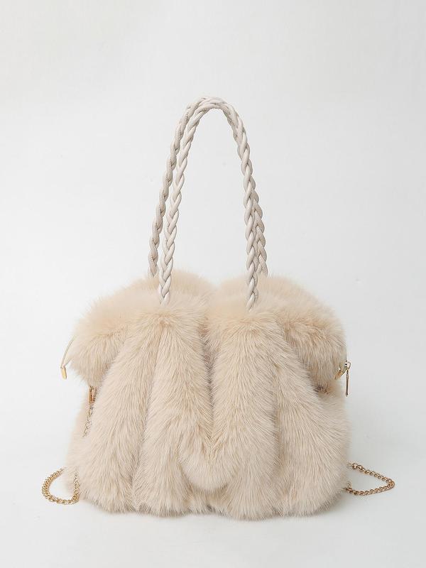 Bethany - Women Plush Velvet Shoulder Tote