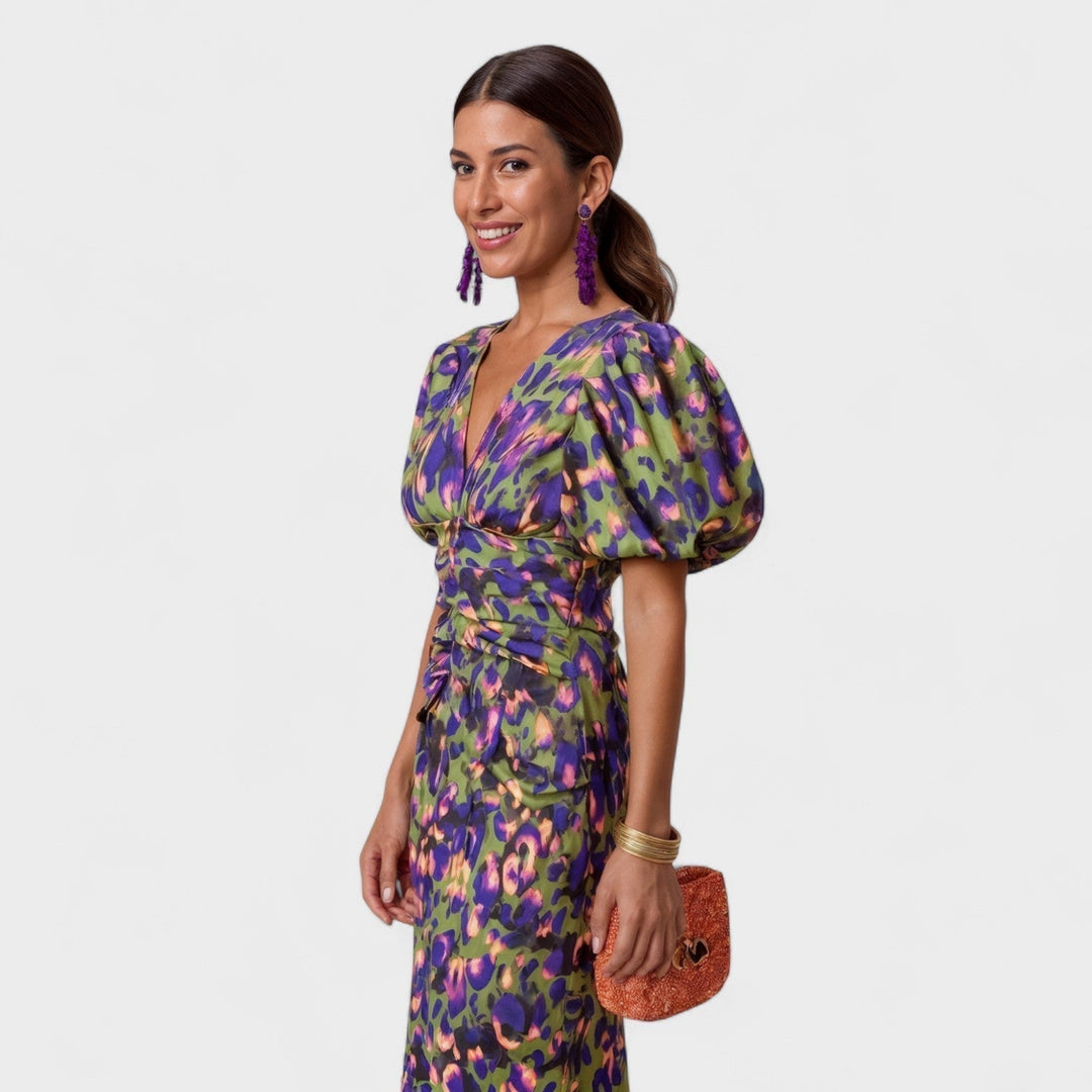 Lily - Tropical Fire Dress