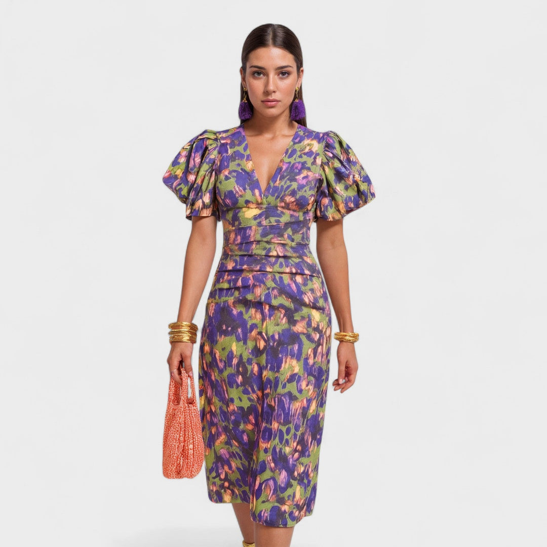 Lily - Tropical Fire Dress