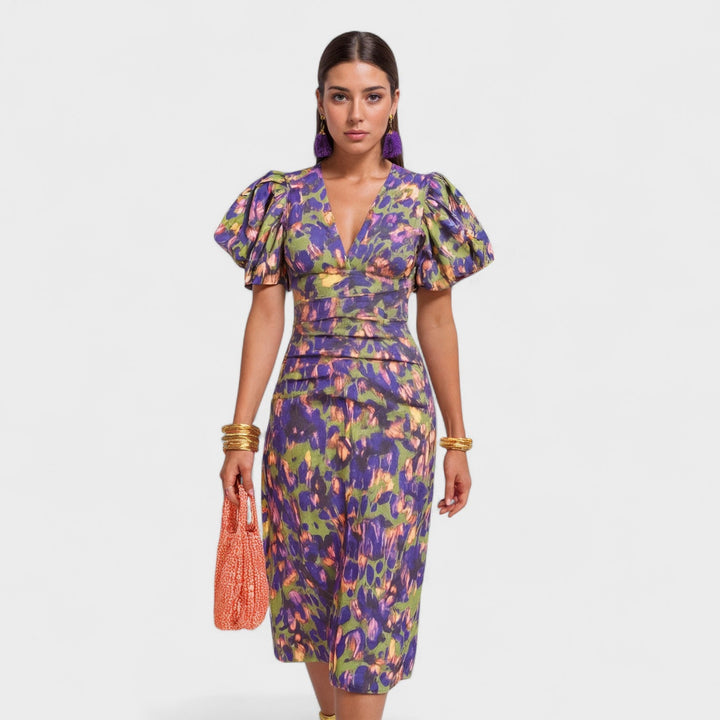 Lily - Tropical Fire Dress