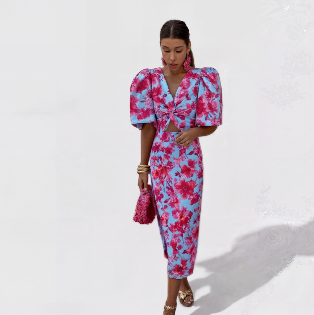 Lily - Tropical Fire Dress