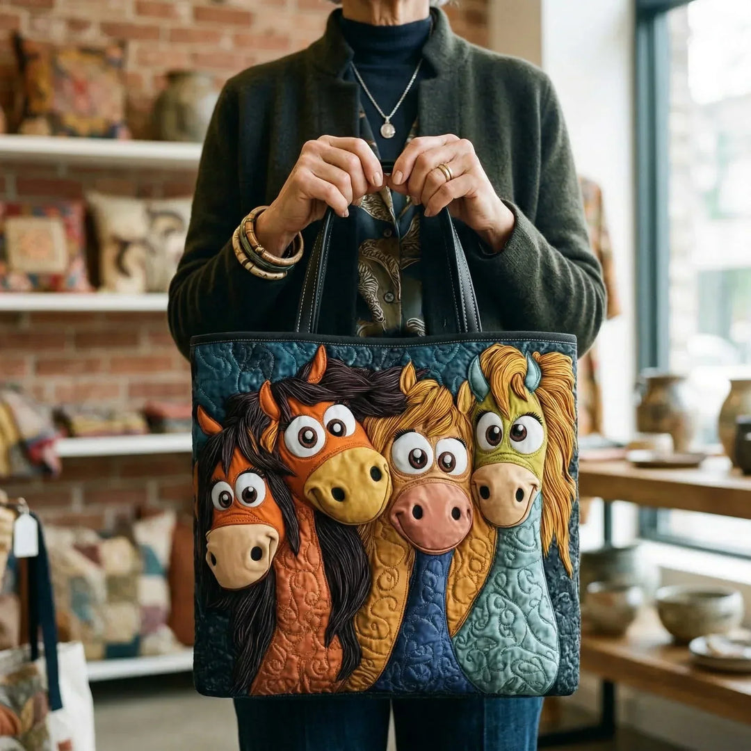 Handmade Bag - Playful Ponies