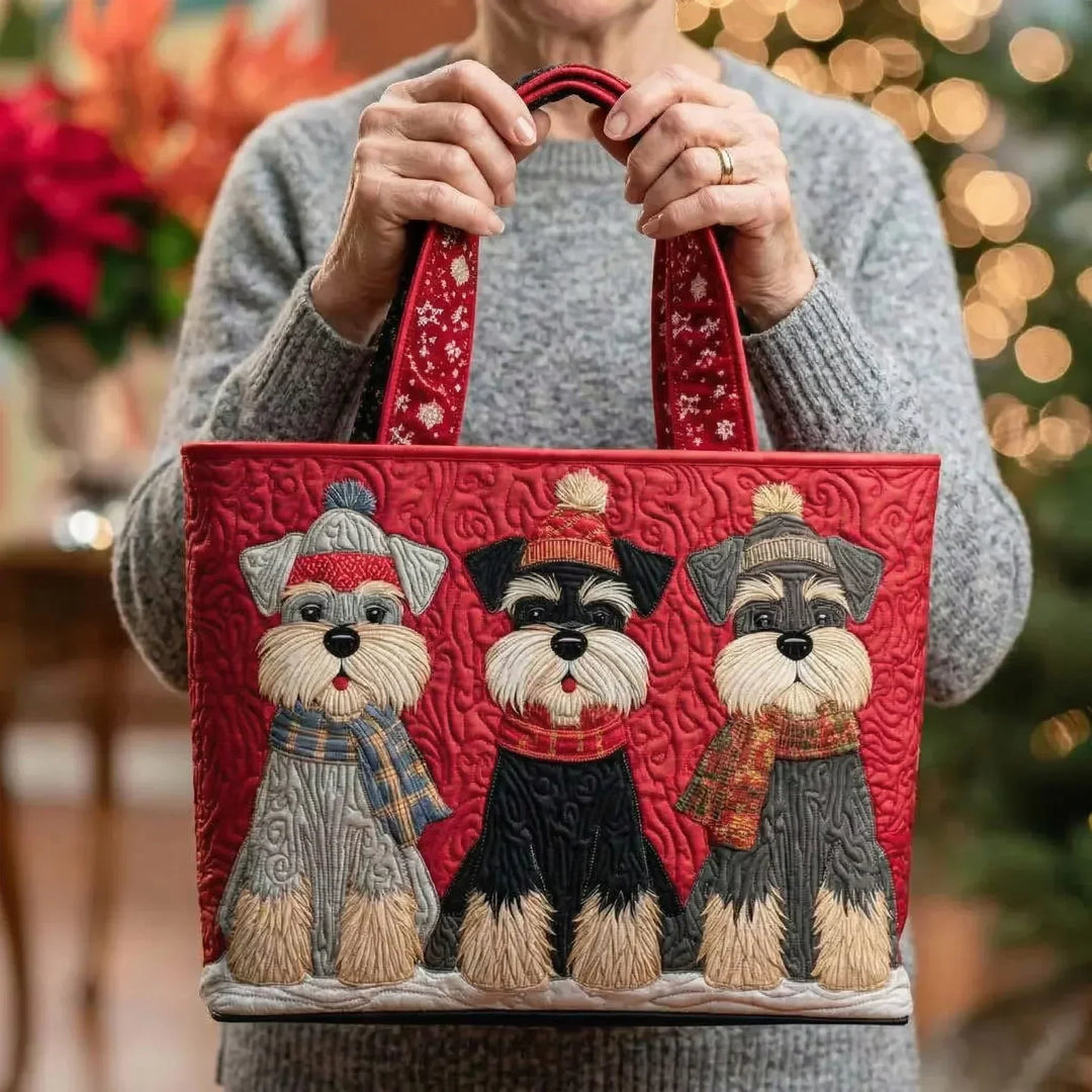 Handmade Bag - Trio of Schnauzers