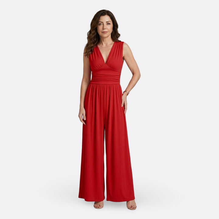 Eleanor - Chic Sleeveless Jumpsuit with Wide Legs