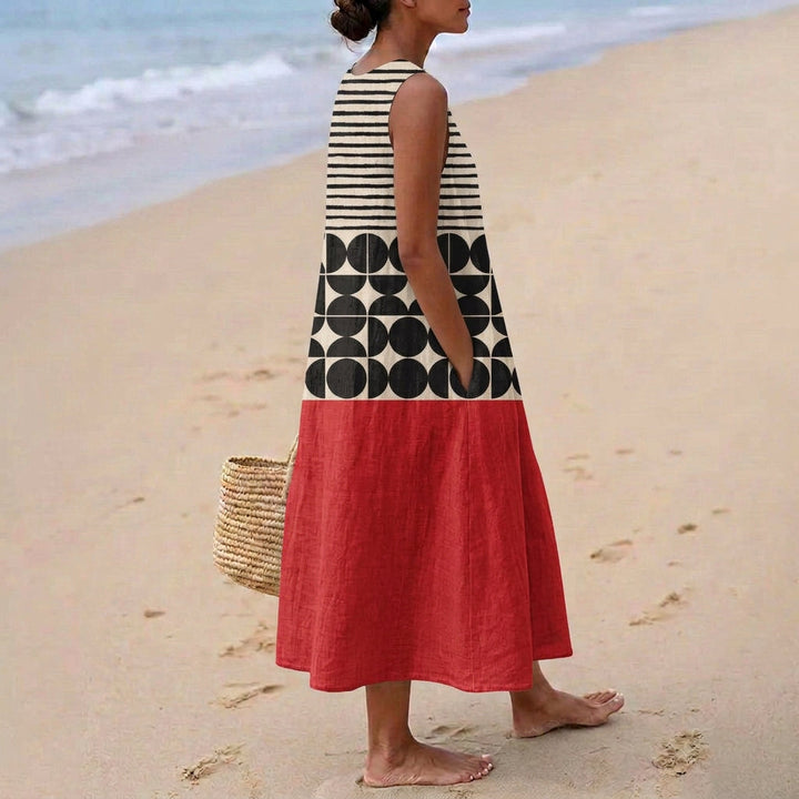 Sarah - Geometric Dress at Sunset
