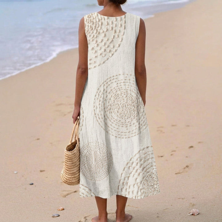 Hannah - Textured Sleeveless Maxi Dress