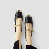 Natalie | Pearl Strap Mary Janes