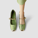 Natalie | Pearl Strap Mary Janes