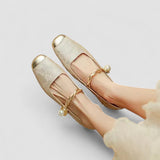 Natalie | Pearl Strap Mary Janes