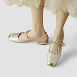 Natalie | Pearl Strap Mary Janes