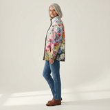 Lucy - Quilted Jacket with Colourful Wildflowers