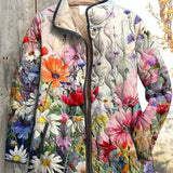 Lucy - Quilted Jacket with Colourful Wildflowers