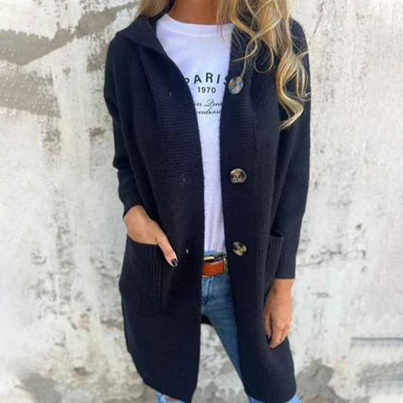 Everlyn - Cozy Hooded Cardigan