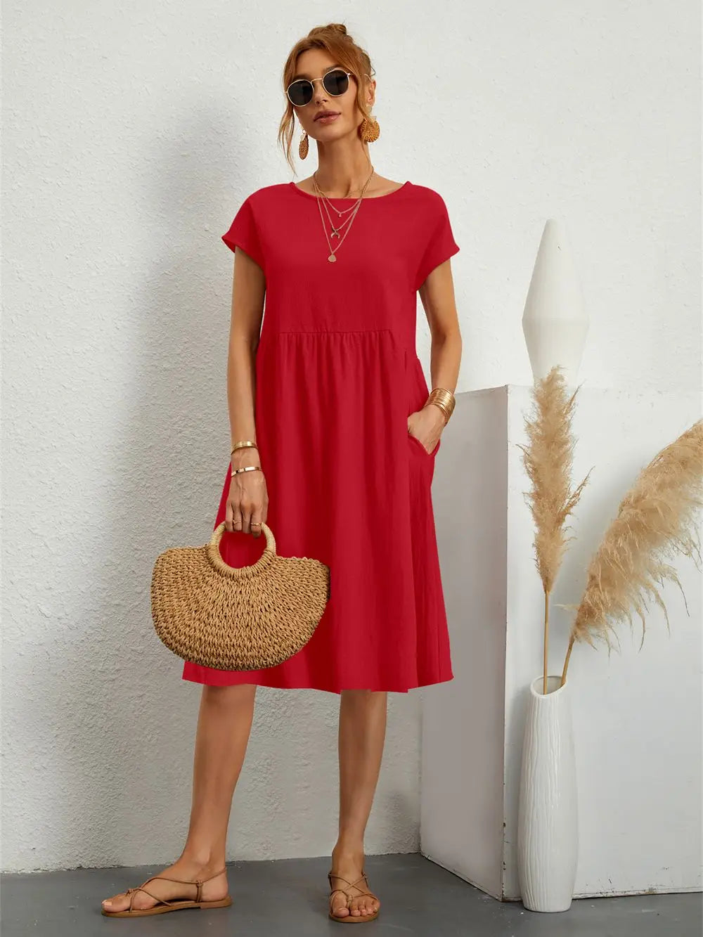 Mira - Casual Pocket Dress