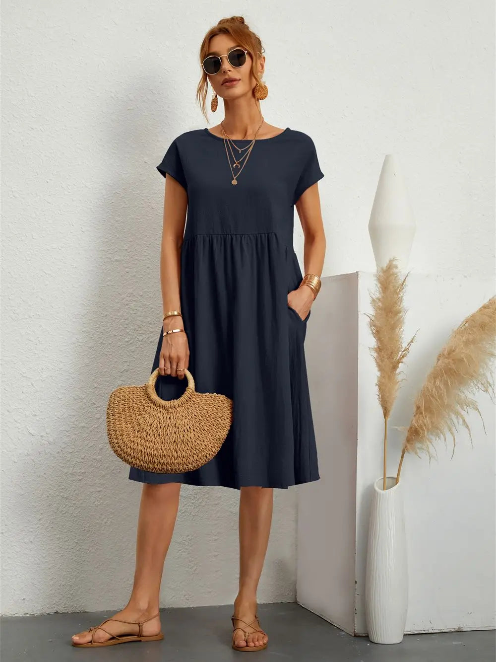 Mira - Casual Pocket Dress