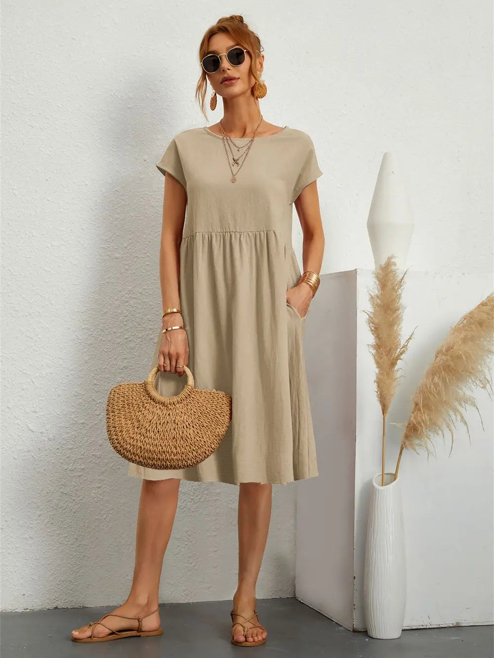 Mira - Casual Pocket Dress