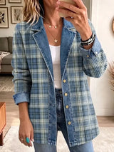 Leah | Retro Art-Print Denim Jacket