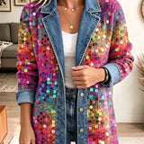 Kennedy | Sequin-Pattern Statement Jacket