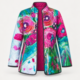Sophie - Floral Patterned Quilted Jacket
