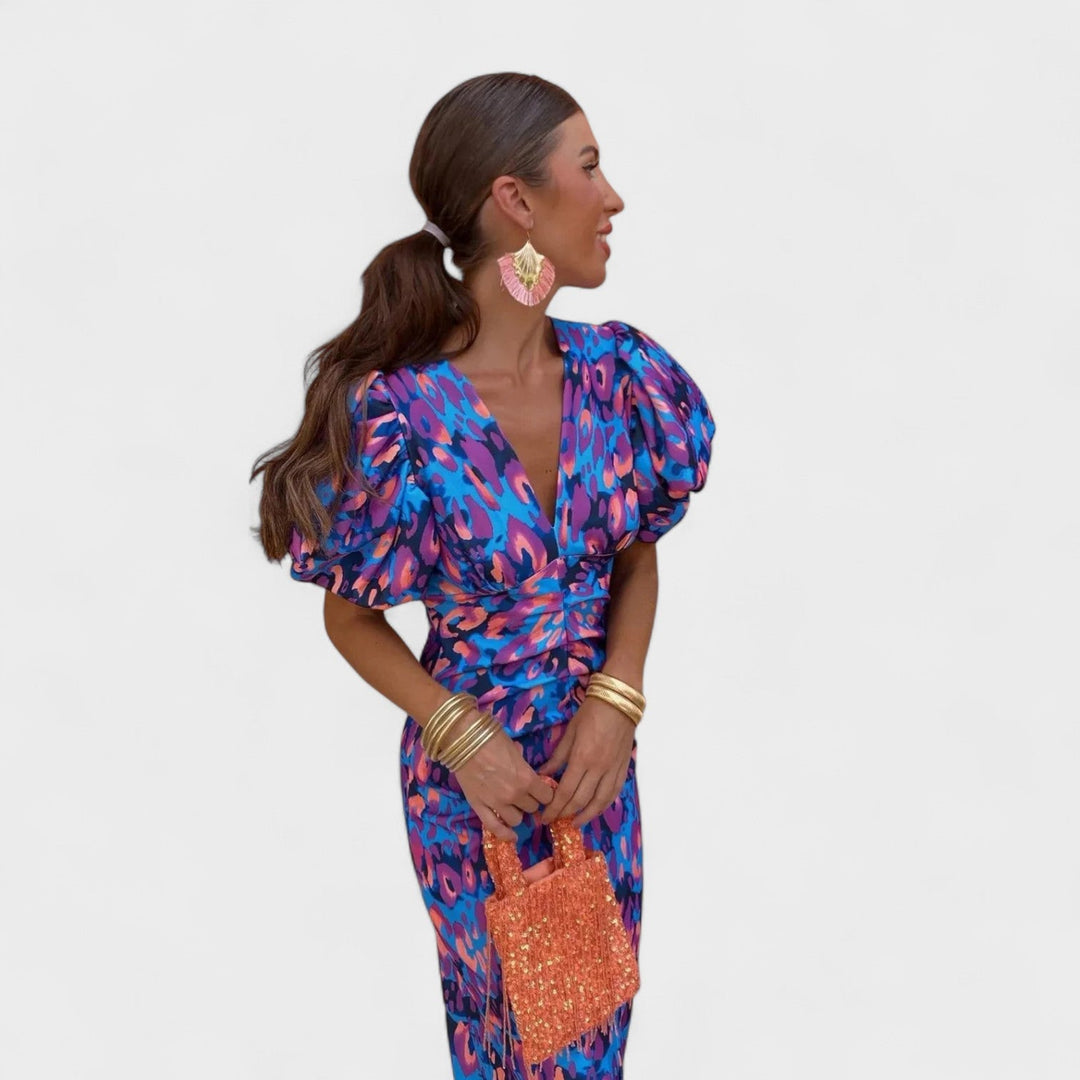 Lily - Tropical Fire Dress
