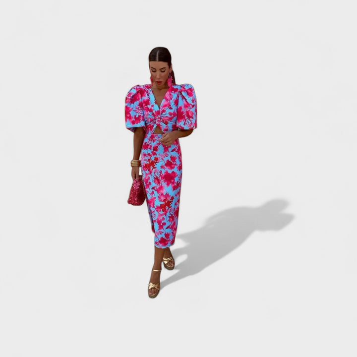 Lily - Tropical Fire Dress