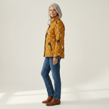Luna - Quilted Jacket with Moon and Cat Motifs